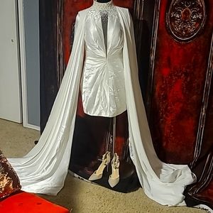 Wedding dress and shoes